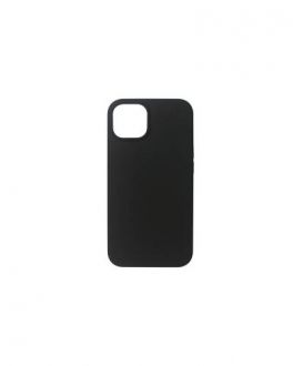 Etui do iPhone 13 mini eSTUFF MADRID Silk-touch Silicone Case - czarne - zdjęcie główne