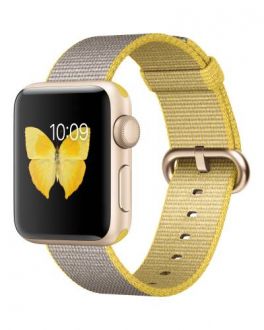Pasek do Apple Watch 38/40/41 mm nylonowy żółty - zdjęcie główne