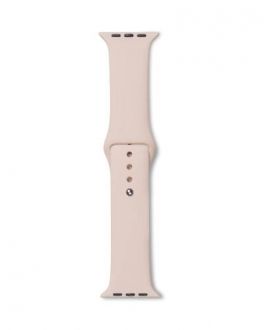 Pasek do Apple Watch 42/44/45/49 mm eStuff Silicone - Piaskowy róż - zdjęcie główne