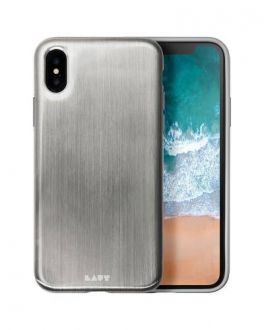 Etui do iPhone X Laut Huex Metallics - srebrne - zdjęcie główne