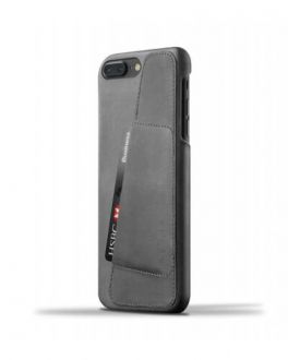 Etui do iPhone 7/8 Plus Mujjo Leather Wallet - szare - zdjęcie główne