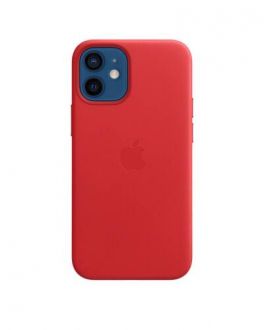 Etui do iPhone 12 mini Apple Leather Case z MagSafe - czerwone - zdjęcie główne