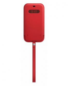 Futerał do iPhone 12 Pro Max Apple Skórzany - czerwony - zdjęcie główne