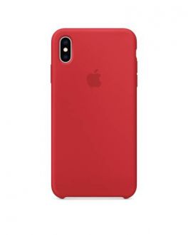 Etui do iPhone Xs Max Apple Silicone - czerwone - zdjęcie główne