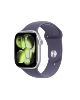 Apple Watch S11 46mm aluminium w kolorze srebrnym z paskiem sportowym w kolorze mleczny fiolet S/M - zdjęcie główne