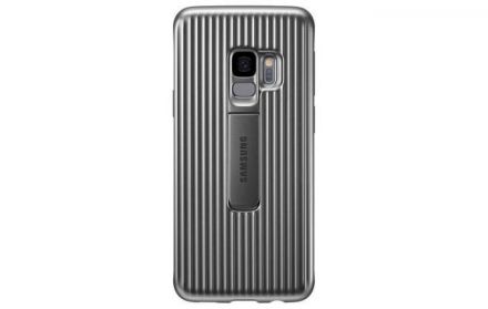Samsung Protective Standing Cover - Etui Samsung Galaxy S9 z podstawką (srebrny) - zdjęcie główne