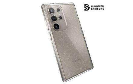 Speck Presidio Lux Glitter - Etui Samsung Galaxy S24 Ultra (Clear / Gold Glitter) - zdjęcie główne