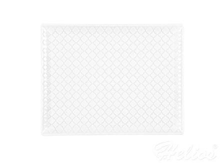 Półmisek prostokątny 31x24 cm - MARRAKESZ (biały) - zdjęcie główne