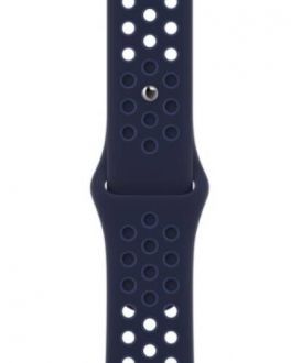 Pasek do Apple Watch 45mm silikonowy Nike+ - Midnight Navy / Mystic Navy - zdjęcie główne