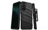 ZIZO BOLT Series - Pancerne etui Samsung Galaxy S22+ ze szkłem 9H na ekran + uchwyt z podstawką (czarny)