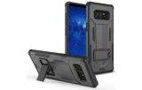 Zizo Hybrid Transformer Cover - Pancerne etui Samsung Galaxy Note 8 (2017) z podstawką (Black/Black)