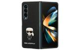 Karl Lagerfeld Saffiano Ikonik - Etui Samsung Galaxy Z Fold 4 (czarny)