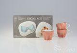 Zestaw filiżanek 100 ml / 6 szt. - STONE AGE / Ceglasty