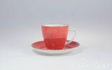 Filiżanka 350 ml ze spodkiem - 6630H Beata, Dorota (czerwony)