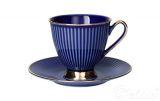 Filiżanka ze spodkiem 250 ml Dalia Kobalt GZ06