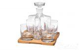 Komplet do whisky z dębową tacą - Sterling OAK (1634)