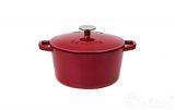 Garnek żeliwny 3,0 l - NATUR IRON / bordo