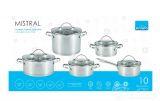 Komplet garnków 10 elementów - MISTRAL (P138)