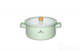 Garnek 20 cm - NATUR Enamel / pastelowo zielony