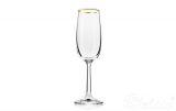Kieliszki do szampana 170 ml / 6 szt. - BASSIC Glass / Złoty Pasek (FKMA357)
