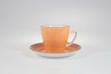 Filiżanka 350 ml ze spodkiem - 6630Ł Beata, Dorota (orange)