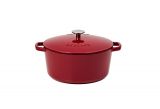 Garnek żeliwny 5,0 l - NATUR IRON / bordo
