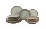 Zestaw talerzy dla 6 os. / 18 części - STONEWARE S009T Meteor