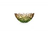 Misa kryształowa 28 cm - Flora Amber Green (526787)