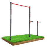 Drążek+poręcze do podciągania zewnętrzny ogrodowy-uchwyt na worek street workout KSOZ002