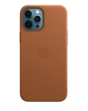 Etui do iPhone 12 Pro Max Apple Leather Case z MagSafe - naturalny brąz