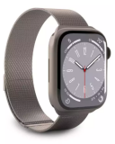 Pasek do Apple Watch 42/44/45mm Puro Milanese Magnetic Band titanium