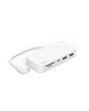 Przejściówka Belkin USB-C 6w1 USB-C/USB-A/SD/microSD/Gigabit Ethernet - biały