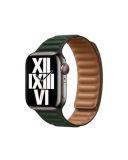 Apple do pasek do Apple Watch 41mm z karbowanej skóry rozmiar M/L - zielony