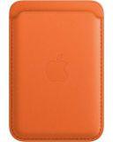 Apple skórzany portfel z MagSafe FindMy - pomarańczowy