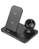 Ładowarka Indukcyjna Hoco CW33 3-in-1 Wireless Charger Black 15W