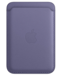 Portfel Apple skórzany Leather Wallet z MagSafe do iPhonea - wisteria