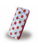 Etui do iPhone X Adidas Booklet - czerwono/białe