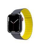 Pasek do Apple Watch 38/40/41 mm JCPAL FlexForm Szary/Żółty S