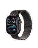 Apple Watch Ultra 2 49mm + Cellular tytan czarny z branzoletą mediolańską z tytanu w kolorze czarnym - Medium