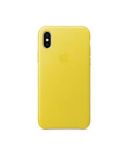 Etui do iPhone X/Xs Apple Leather Case - Spring Yellow