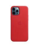 Etui do iPhone 12 Pro Max Apple Leather Case z MagSafe - czerwone