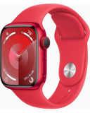 Apple Watch S9 45mm aluminium + Cellular w kolorze czerwonym z paskiem sportowym w kolorze czerwonym - M/L