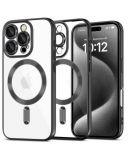 Etui do iPhone 16 Pro Tech-Protect MagFlex MagSafe shiny black - przezroczyste